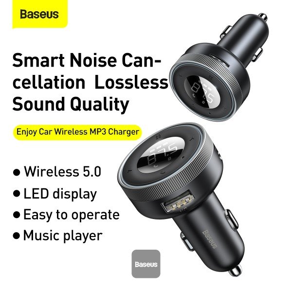 MP3 me Bluetooth dhe Karikues Makinë Baseus Enjoy (Wireless 5.0+5V/3.4A) - Image 7