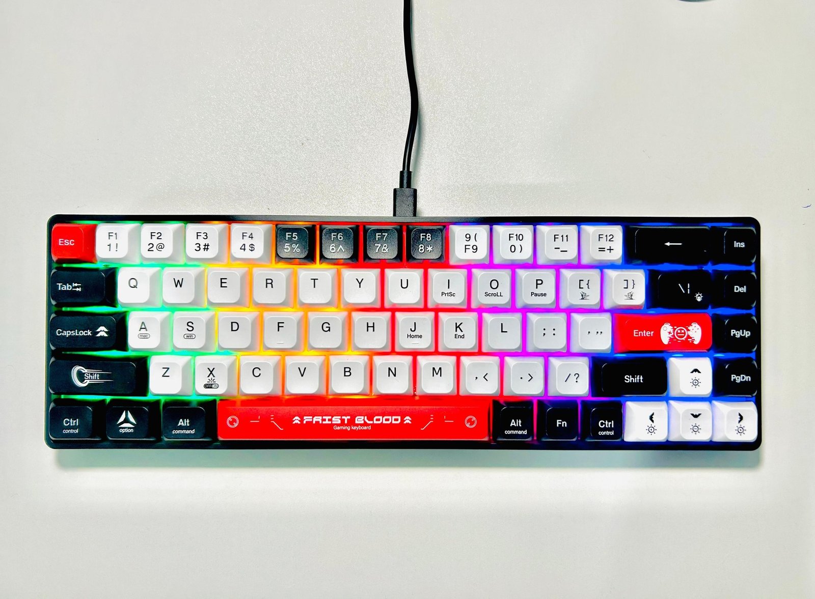 Tastiere Jedel Mini 68 Keys Mechanical Gaming Keyboard