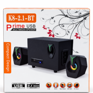 Boksë Kompjuteri 2.1 Prime K8-2.1-BT (Subwoofer me Bluetooth dhe USB)
