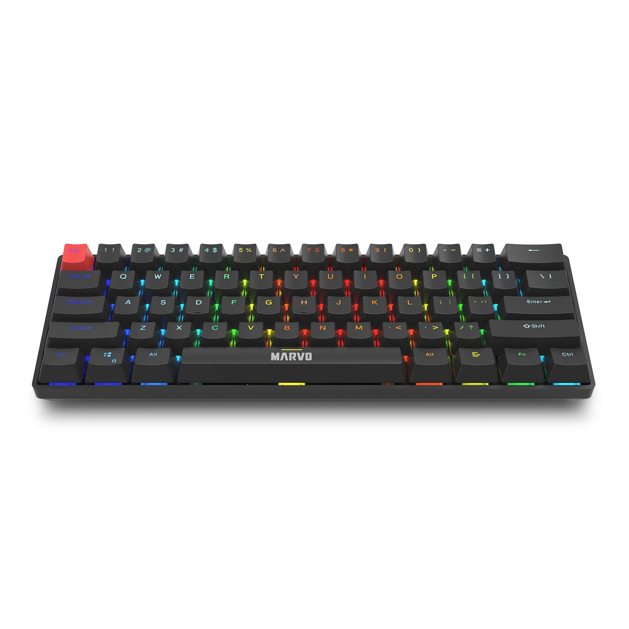 Tastierë Mekanike Gaming Marvo KG933G Saber 61 RGB – Me Kabllo Type-C, 60% - Image 2