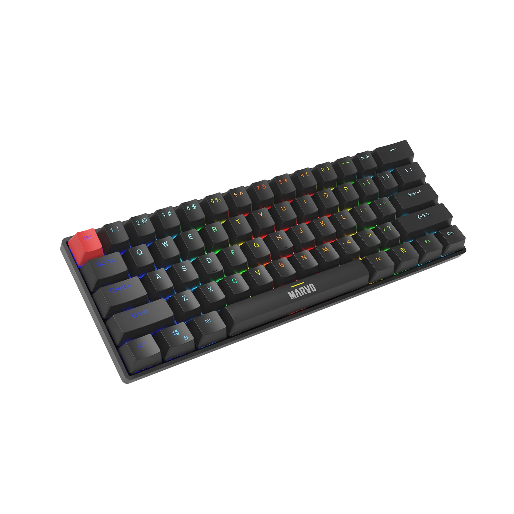 Tastierë Mekanike Gaming Marvo KG933G Saber 61 RGB – Me Kabllo Type-C, 60% - Image 3