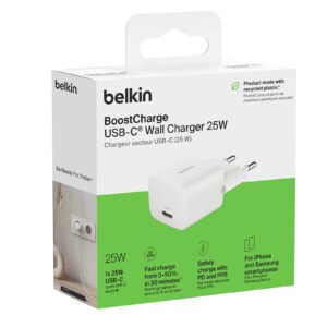 Kokë Karikuesi Belkin BoostCharge USB-C 25W – Karikim i Shpejtë