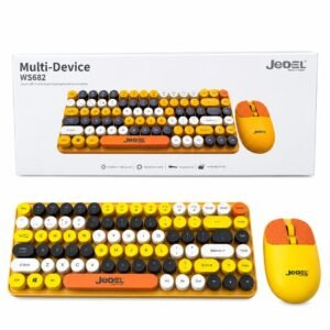 Set Tastjere + Mouse Wireless Jedel WS682 Retro