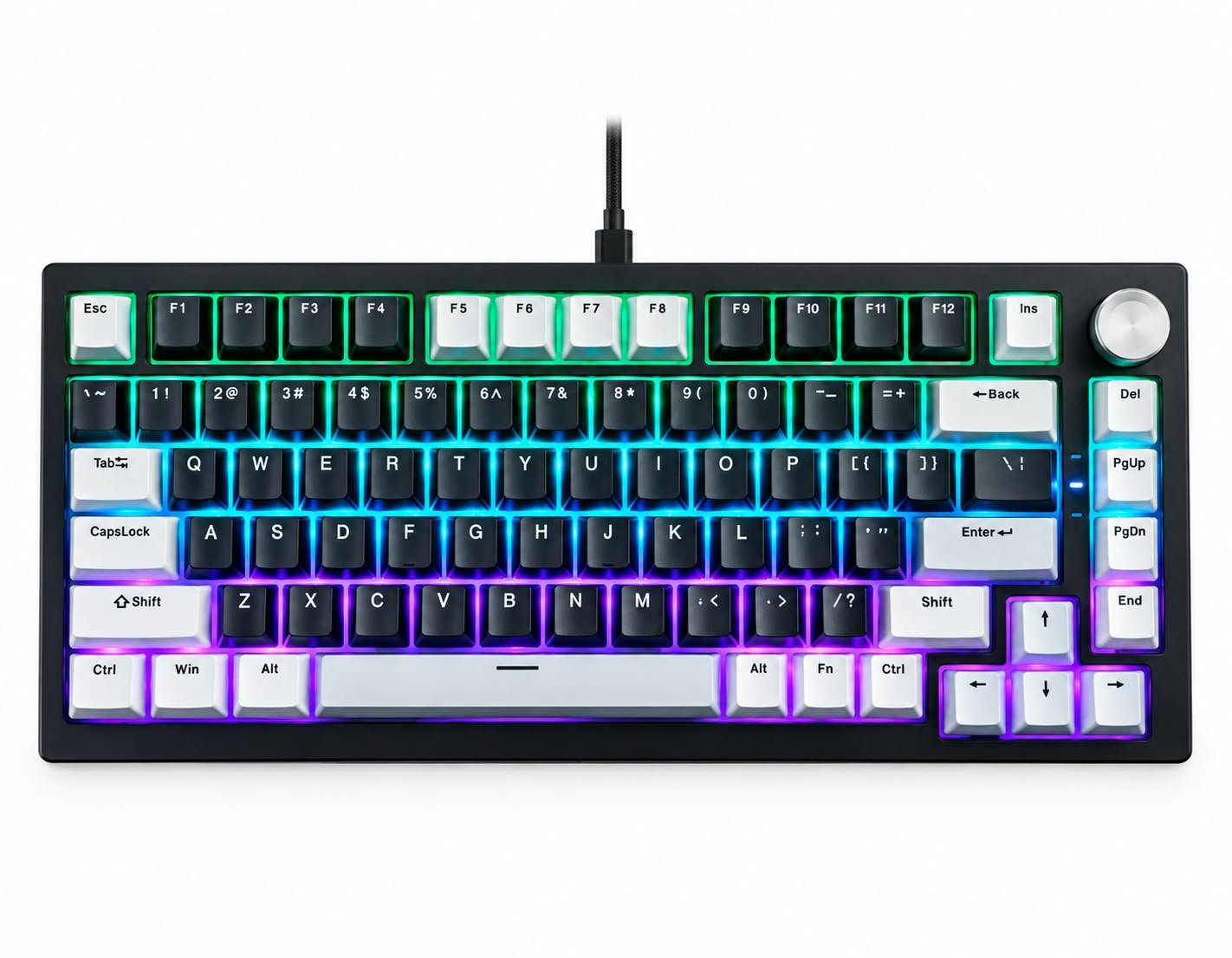 Tastierë Mekanike Jedel KL-81 RGB – Layout Kompakt 75% (81 Keys), Red Switches