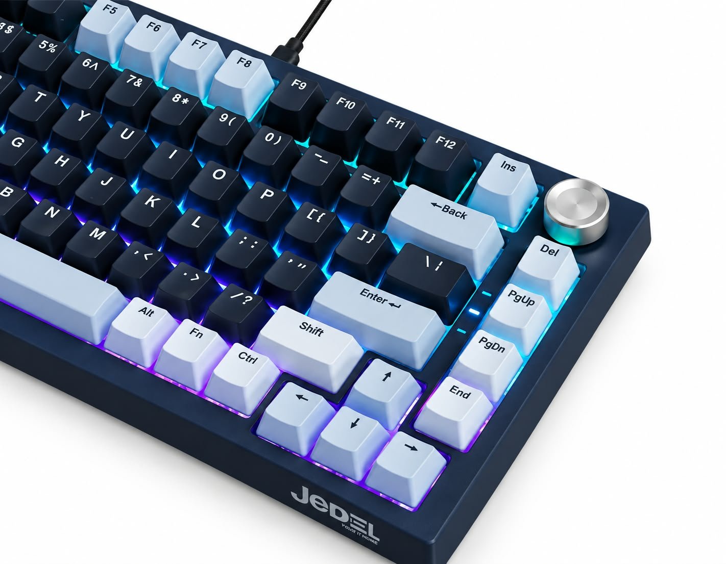 Tastierë Mekanike Jedel KL-81 RGB – Layout Kompakt 75% (81 Keys), Red Switches - Image 4